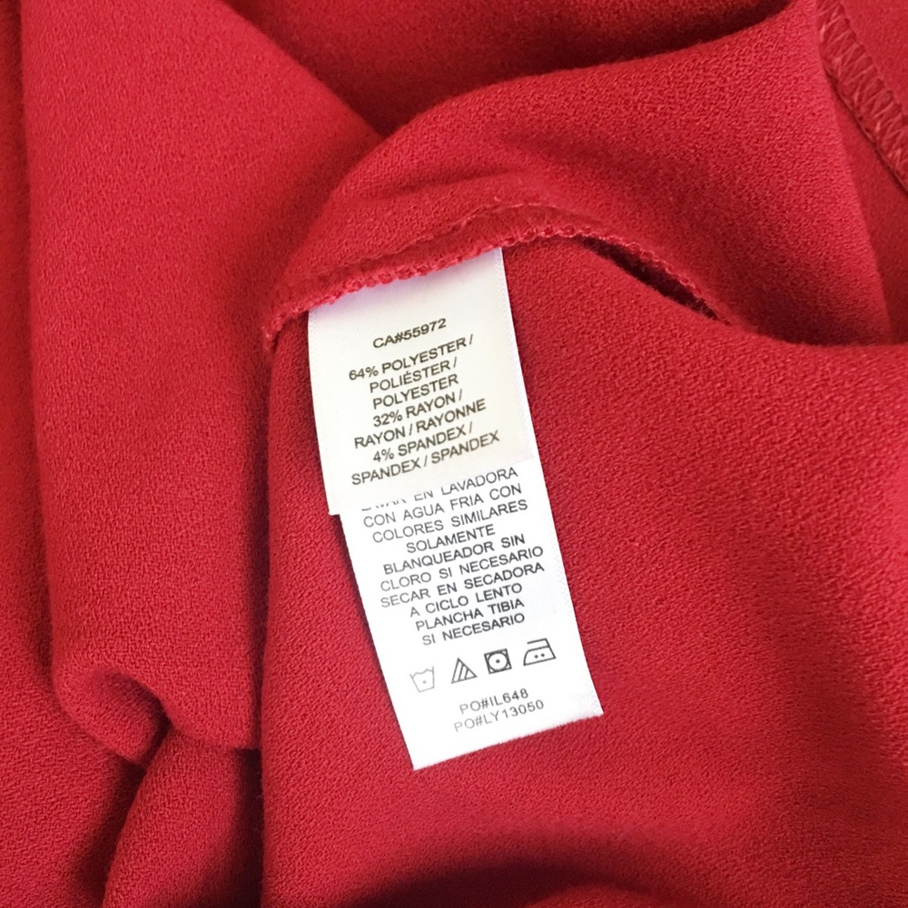 •laundry by Shelli Segal• Red Shift Tunic Dress - Picture 6 of 6